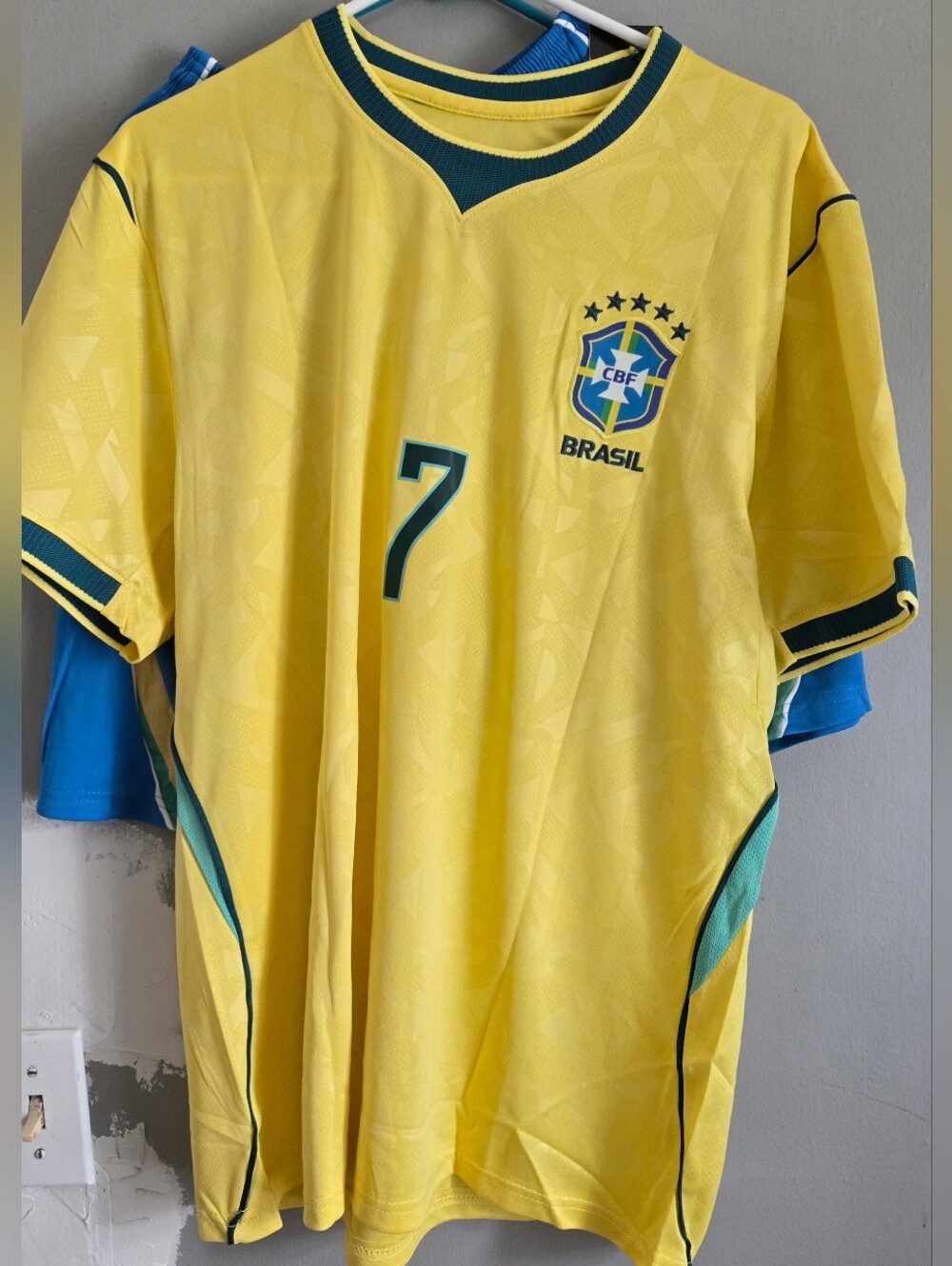 Xl Jersey And Shorts Set Brazil National Team #7 Vini Jr. Soccer